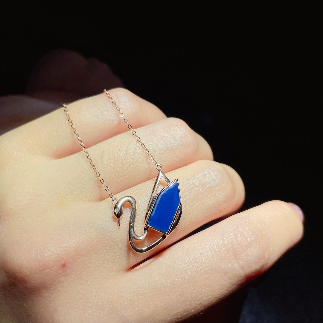 Embrace Everyday with Joy 💛 - 18K Gold Embedded Dominican Blue Amber Pendant