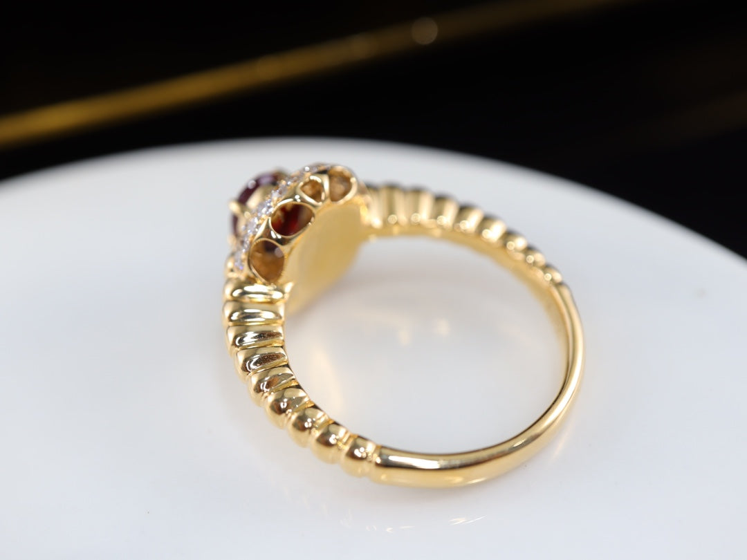 Cincin Ruby Darah Merpati Vintage - Perhiasan Premium