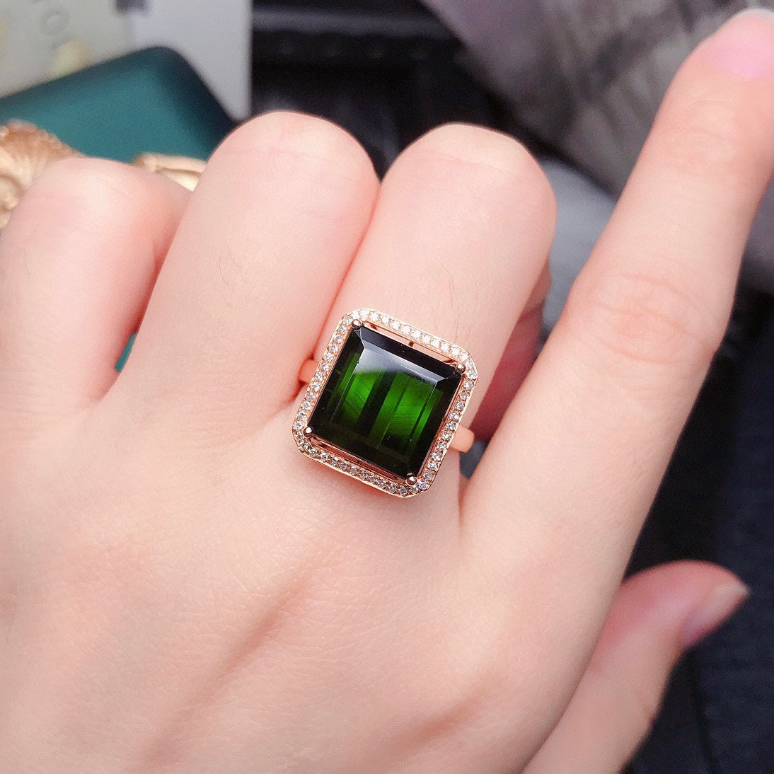 Cincin Turmalin Asli yang Indah - Barang Kemas Mesti Ada