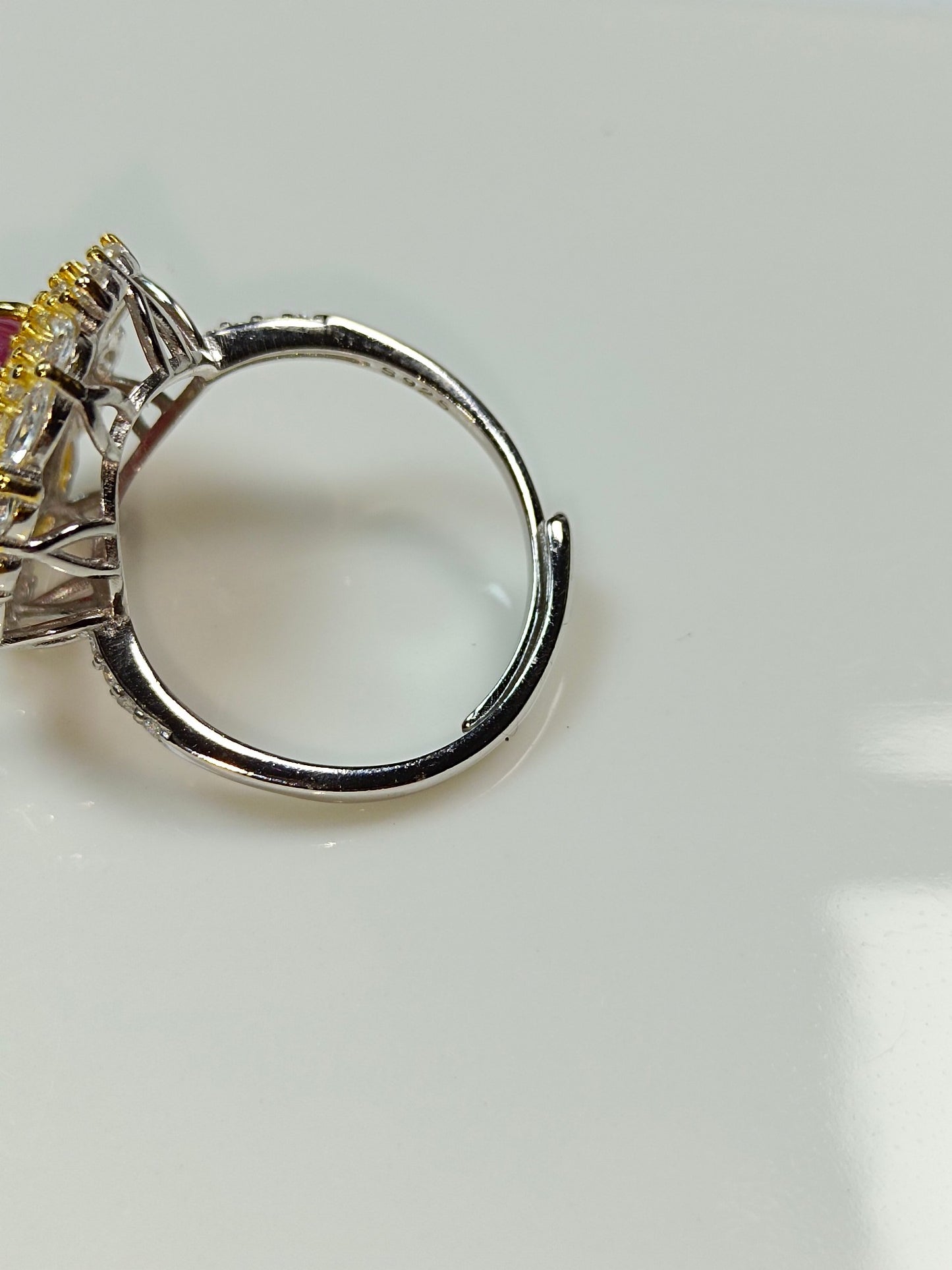 Luxury S925 Silver Ruby Embedded Ring - Premium Jewelry