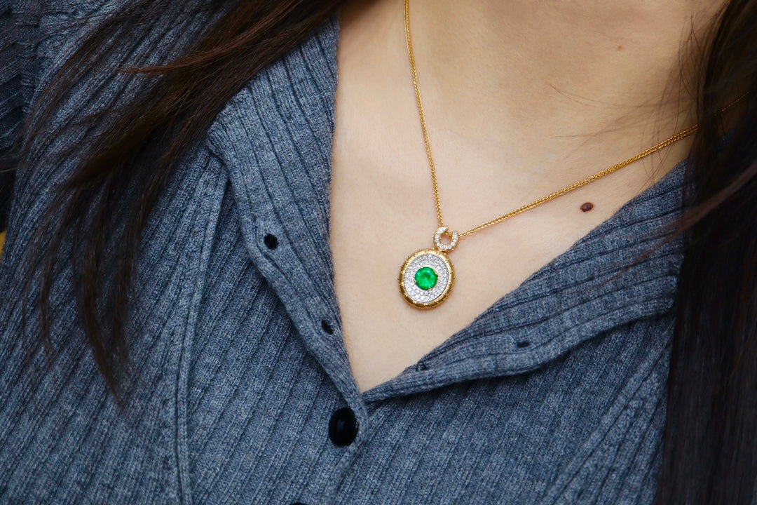 Colgante de esmeralda Panjshir: una pieza de joyería de lujo