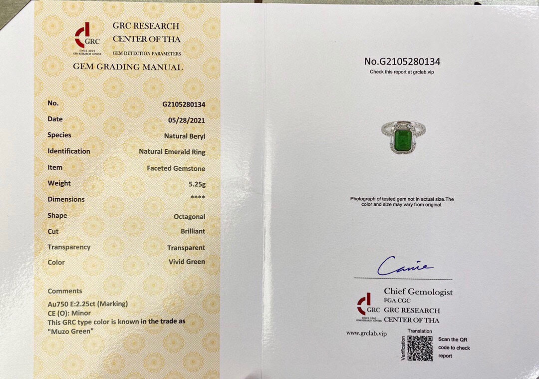 Cincin Zamrud Muzo Alami yang Elegan dan Abadi - Perhiasan yang Wajib Dimiliki