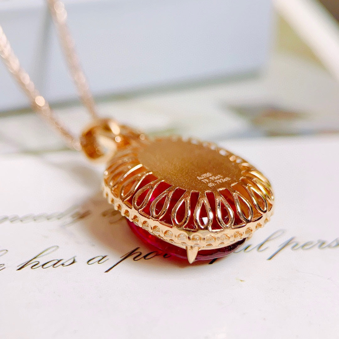 Exquisito colgante de turmalina bicolor de gran quilate de grado coleccionable - Joyería