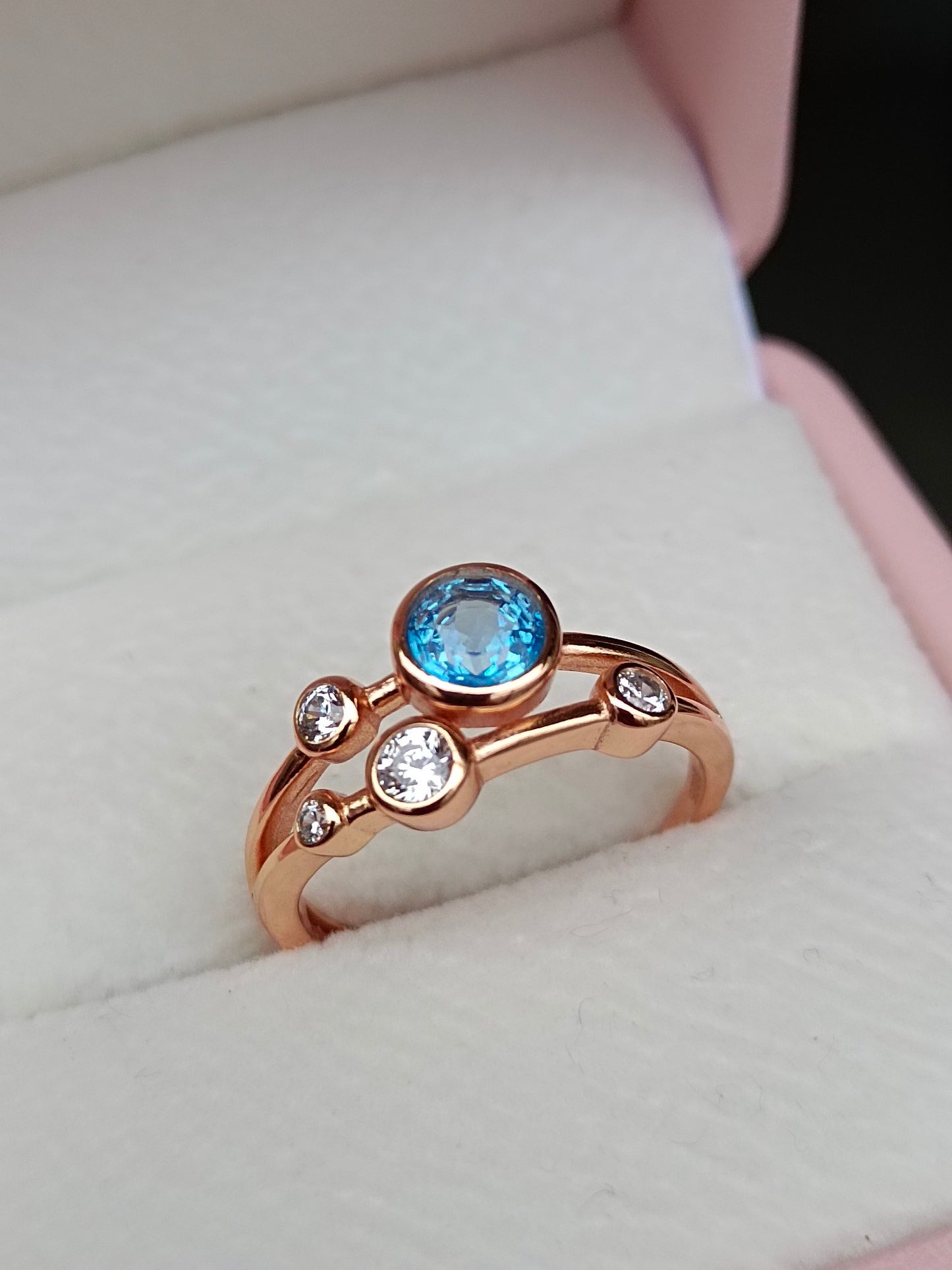 Naturlig Topaz Sweet Bubble Ring - utsøkte smykker for din glede