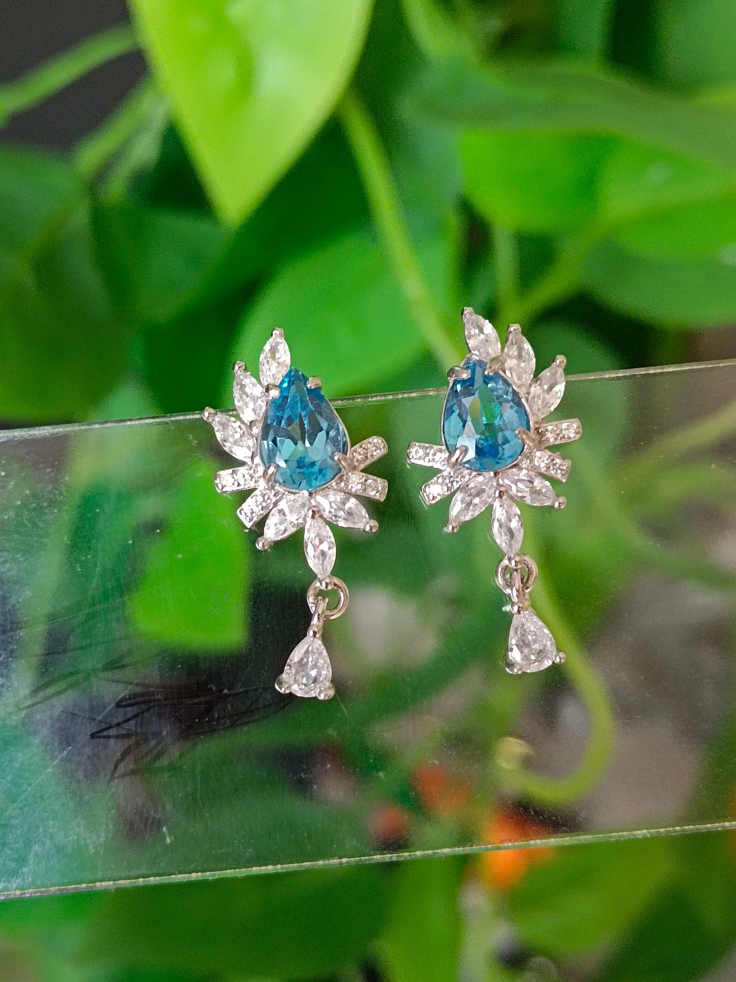 London Blue Topaz Earrings - Dazzling Crystal Jewelry