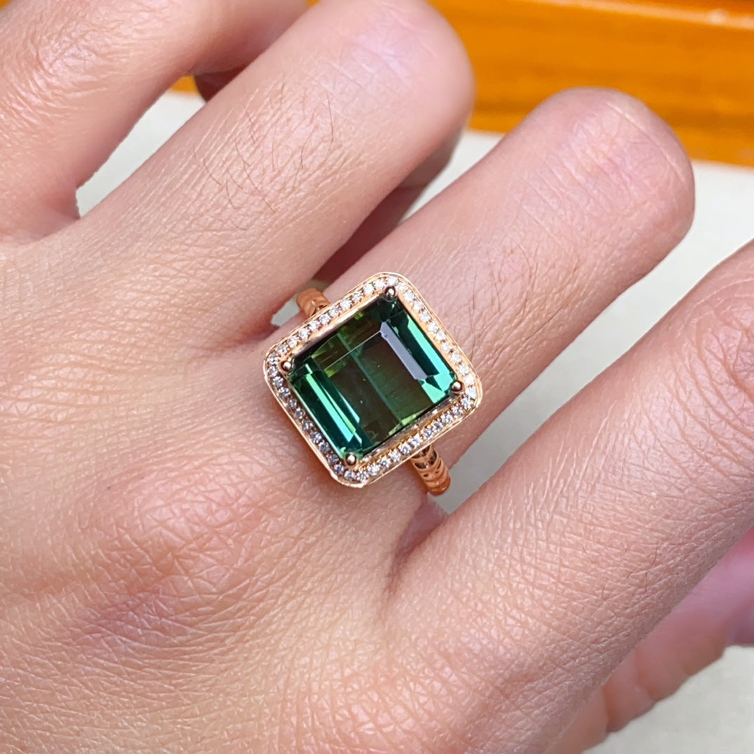 Cincin Bixbite Emas 18K Eksklusif dengan Aksen Berlian - Tawaran Barang Kemas
