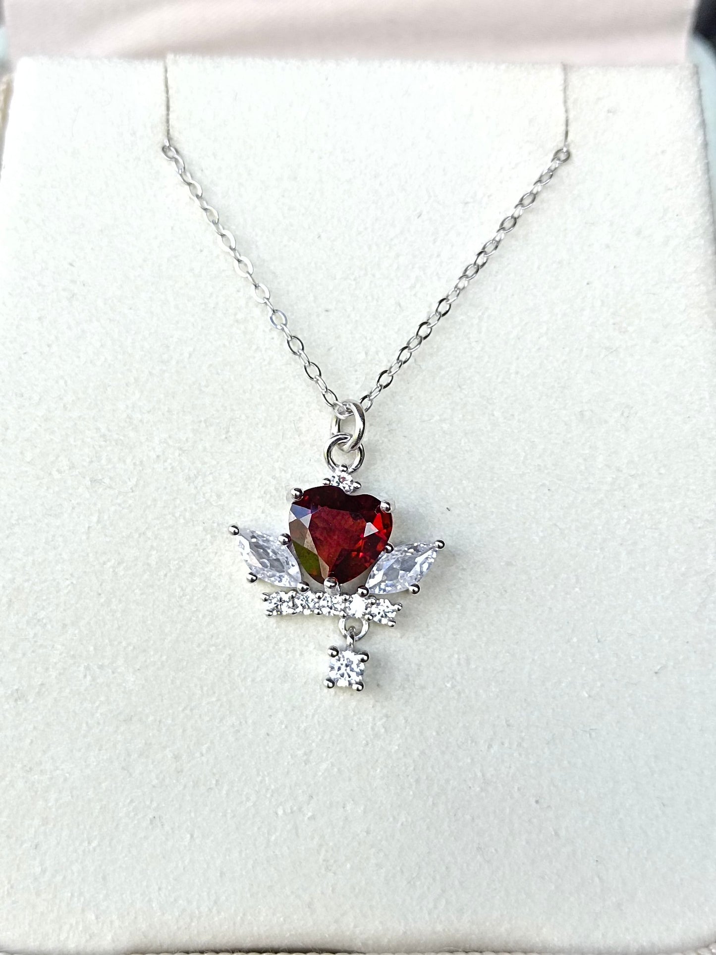 🔥Natuurlijke granaat hart hanger sieraden