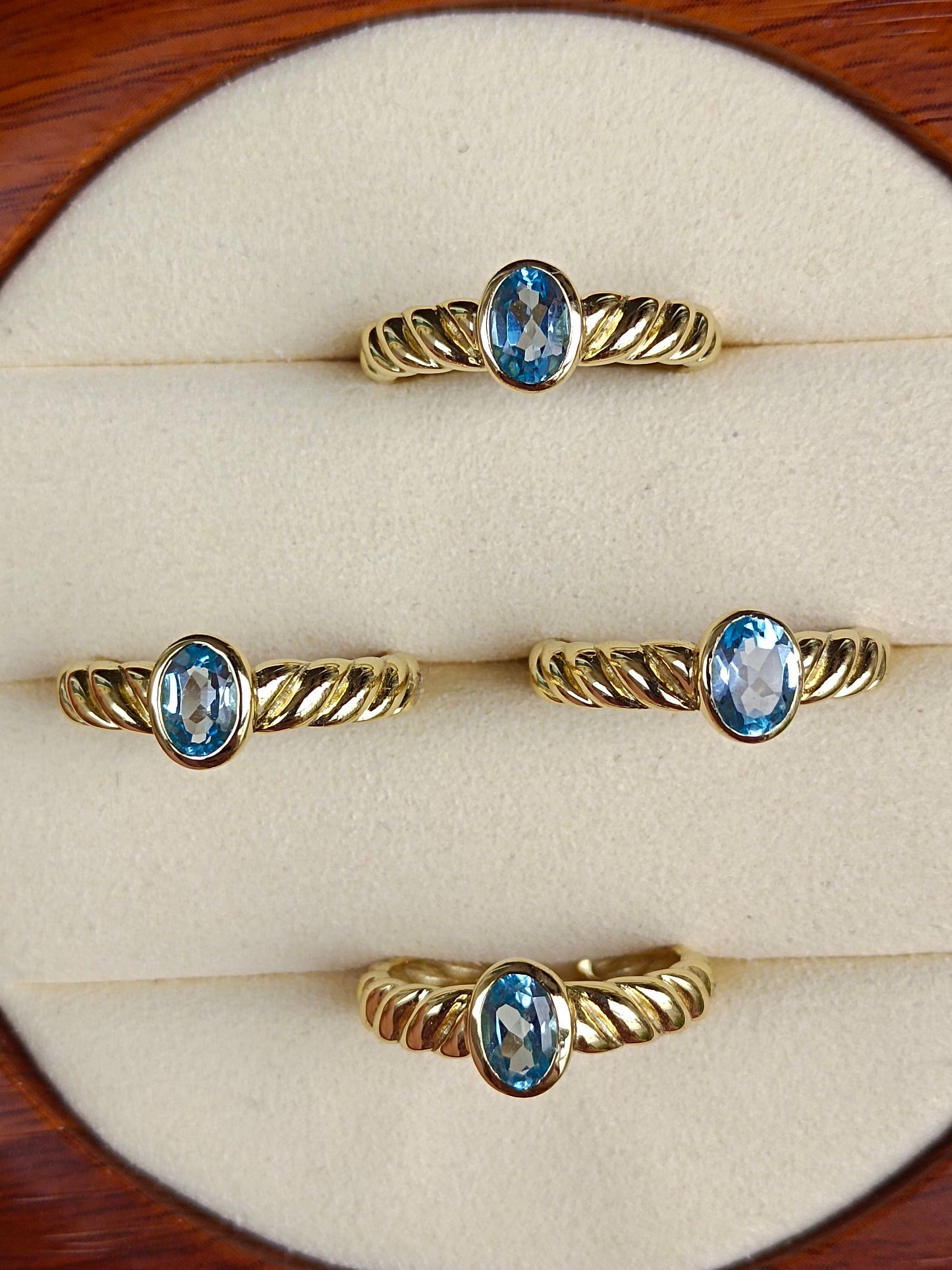 Natural Vintage Topaz Ring - utsøkte smykker for elegant smak