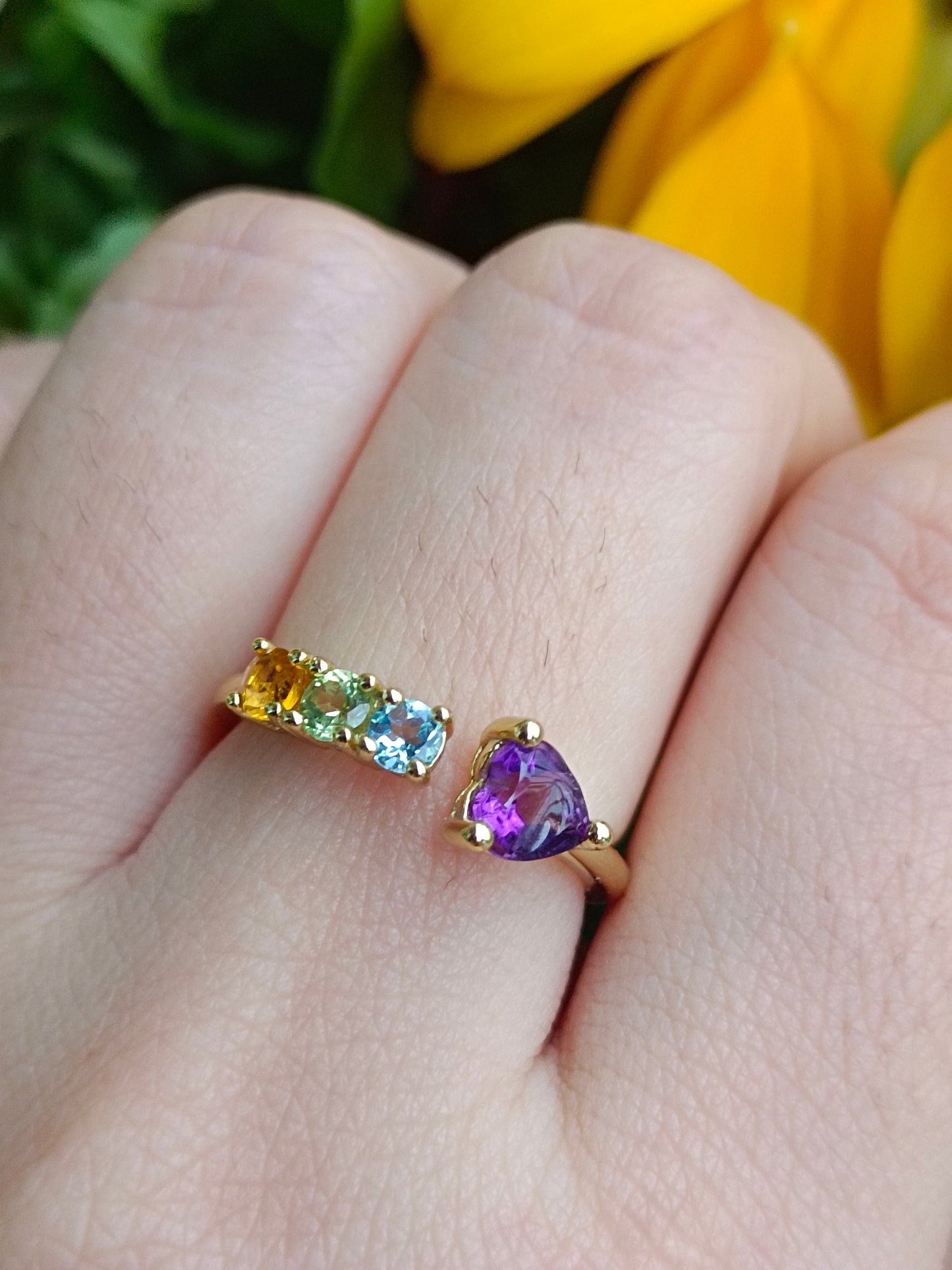 Levende flerfarget Sweet Treasures Ring - utsøkte smykker