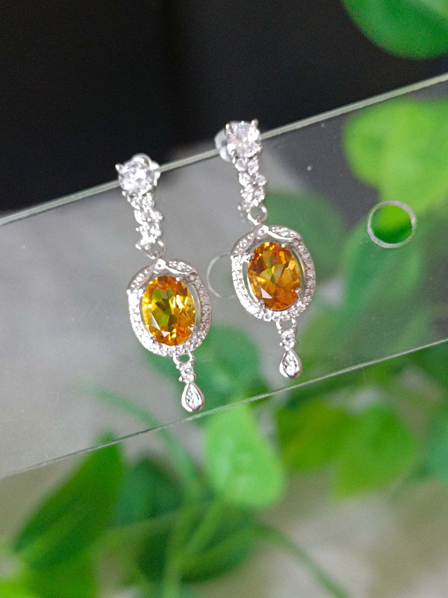 Natural Yellow Citrine Earrings - Elegant Jewelry for Every Occasion