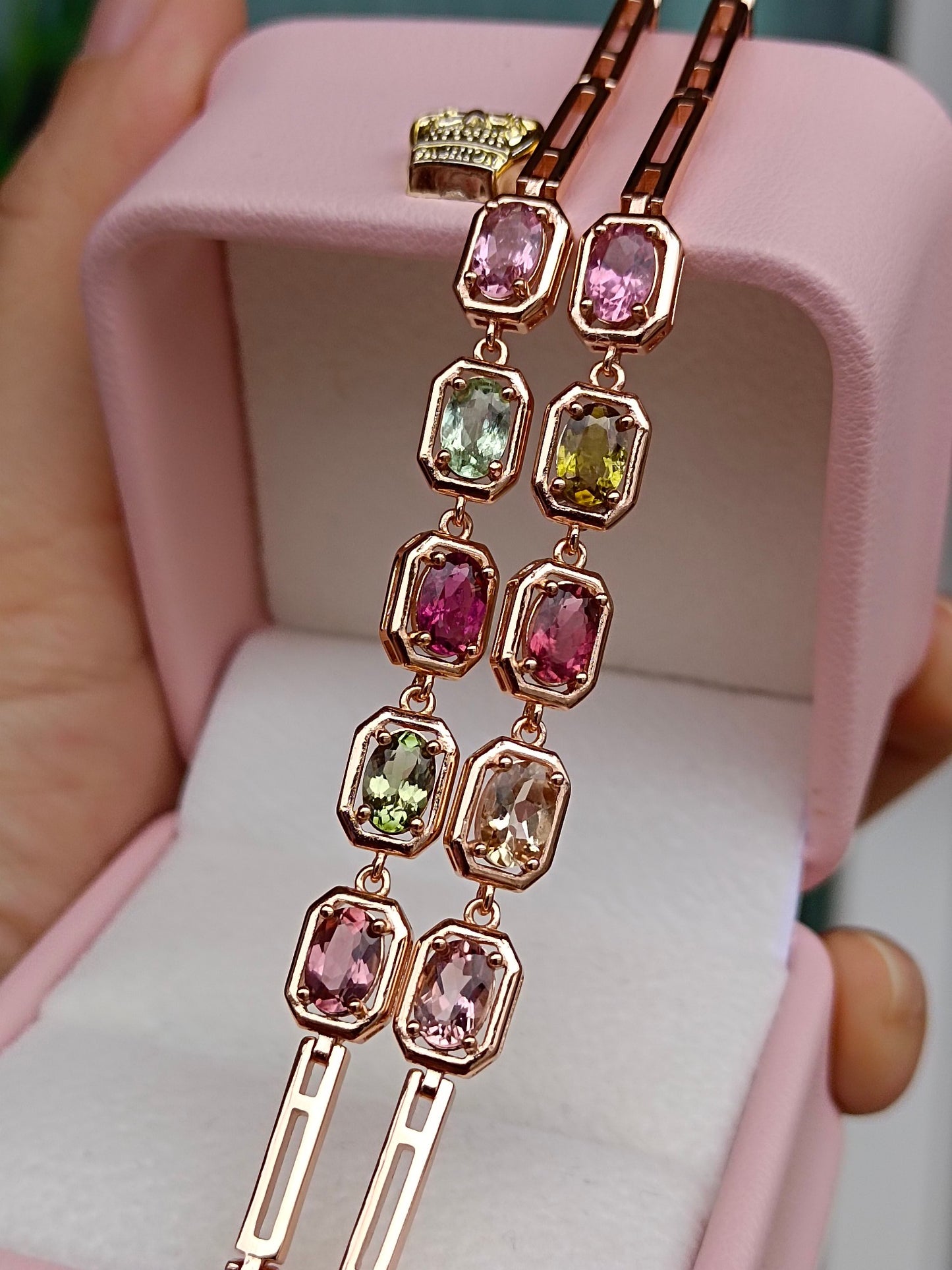Natuurlijke snoep toermalijn armband - betoverende sieraden voor geluk en wijsheid