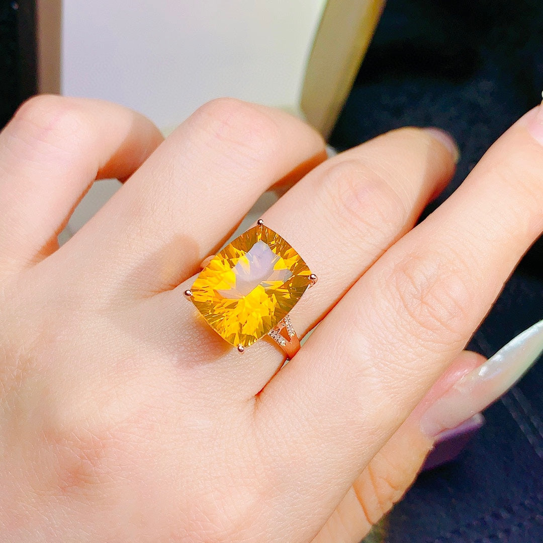 Dazzling Citrine Ring - A Must-Have Jewelry for Prosperity