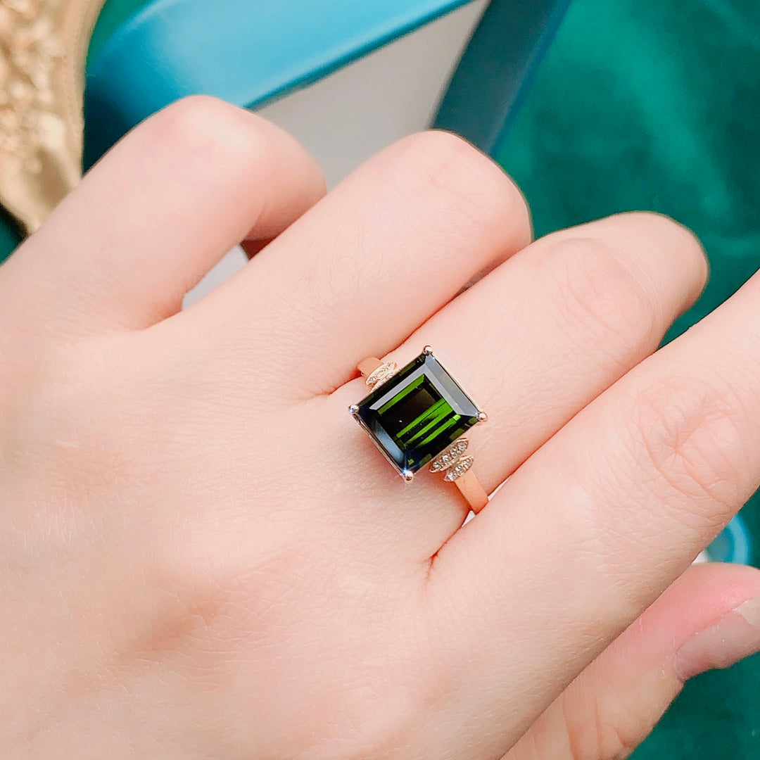 Healing Green Tourmaline Ring - A Must-Have Jewelry for Soothing Souls