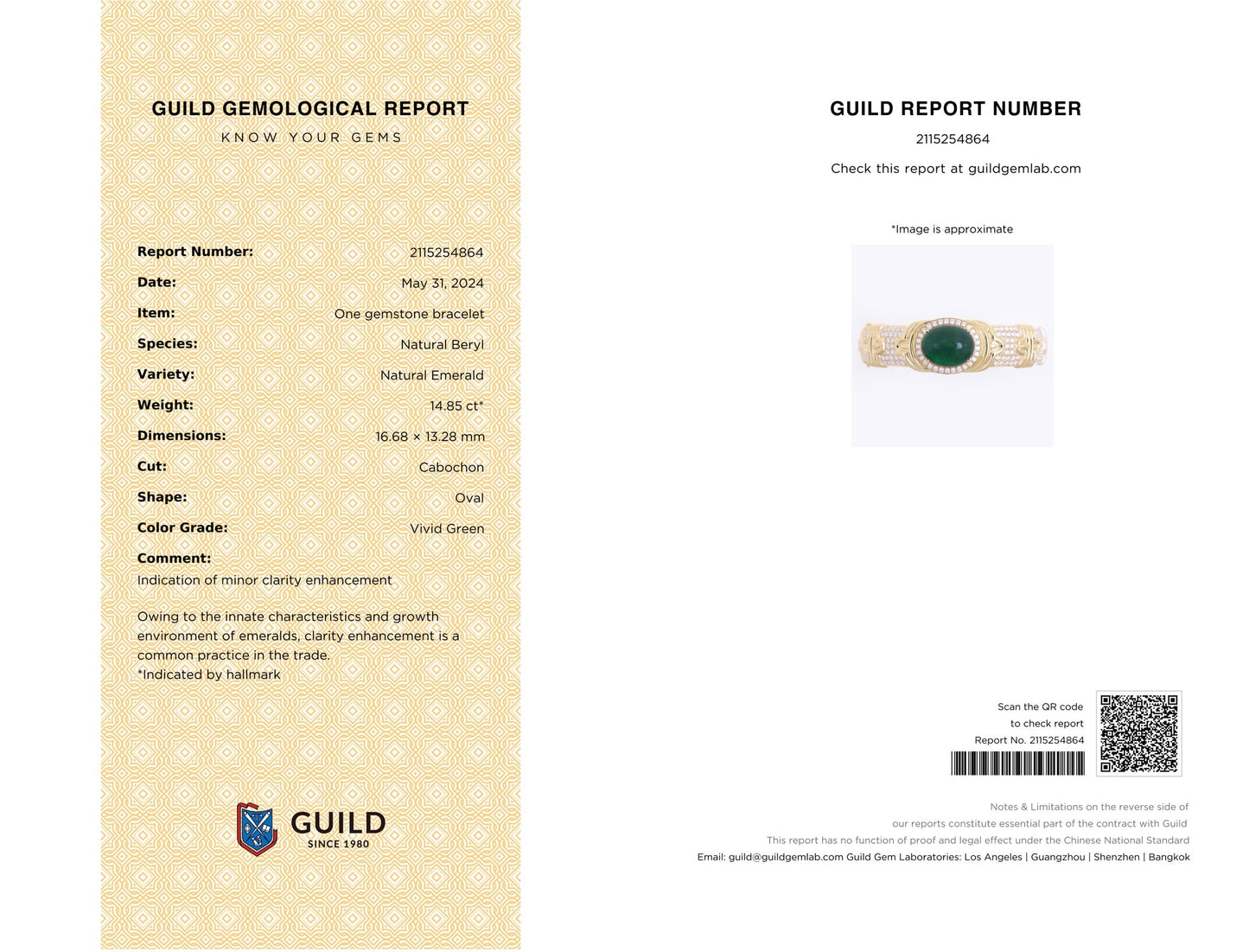 ヴィンテージ風のエメラルドの重厚な職人技のブレスレット - 高級ジュエリー