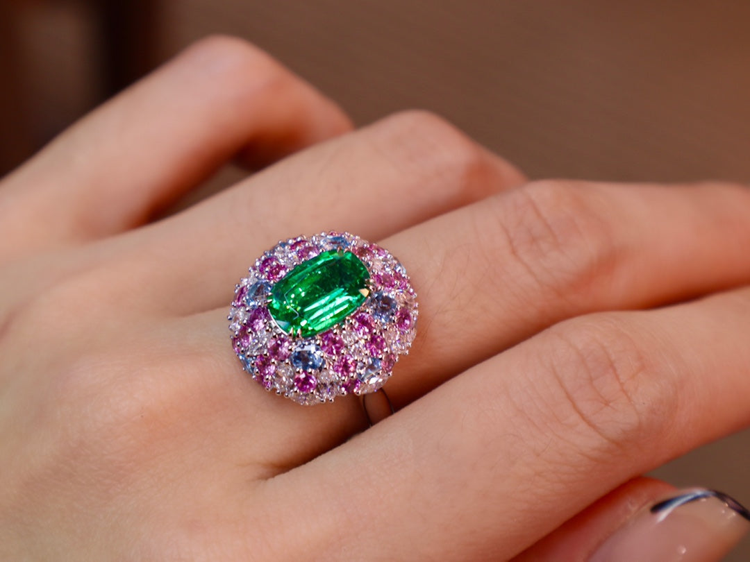 Garden of Gems Collection: Emerald Ring - A Breath of Fresh Air in Jewelry