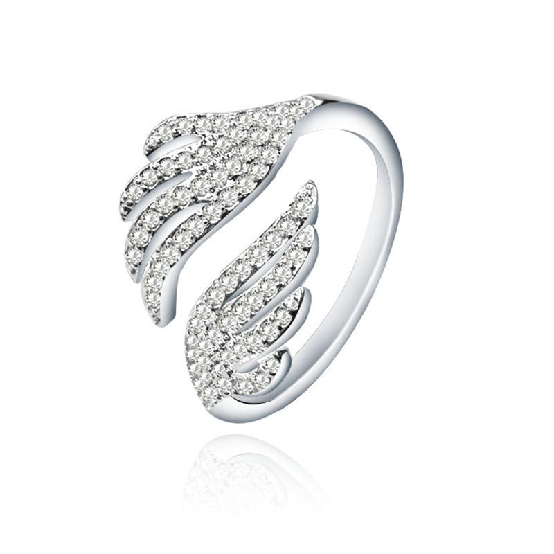 Japanese And Korean Trendy Personalities, Versatile European And American Winged Ring For Women