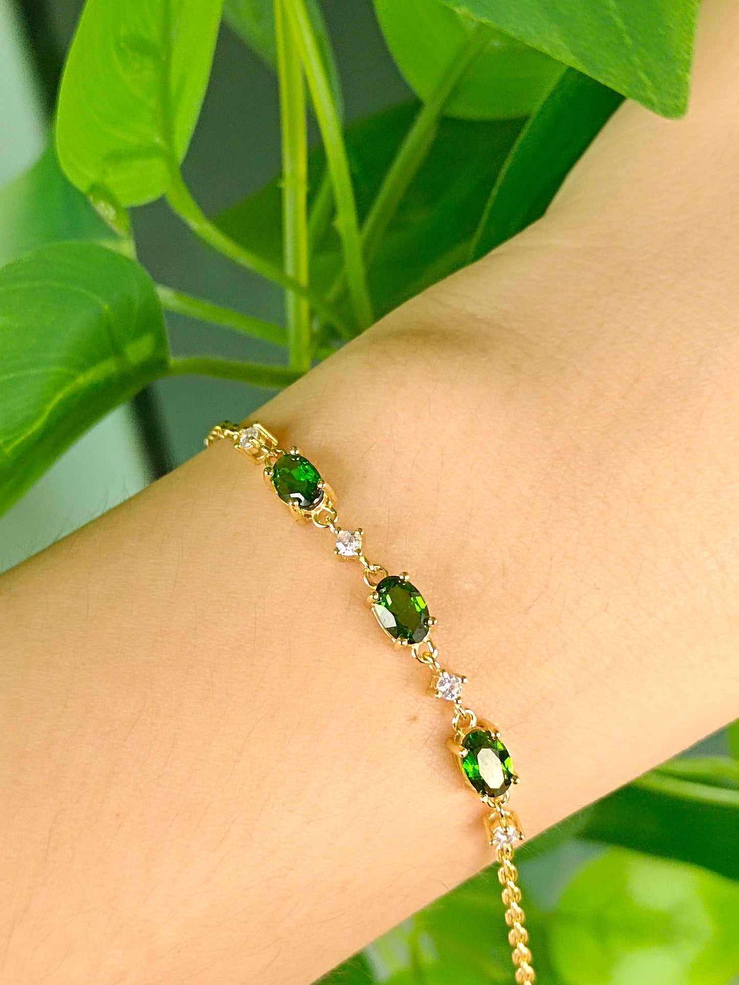 Natural Diopside Jewelry - Vitality Bracelet