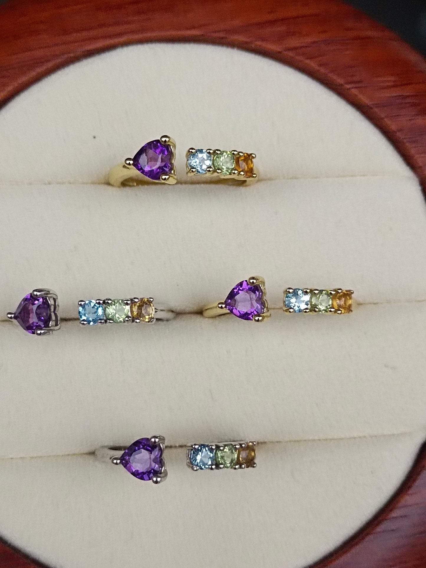 Levende flerfarget Sweet Treasures Ring - utsøkte smykker