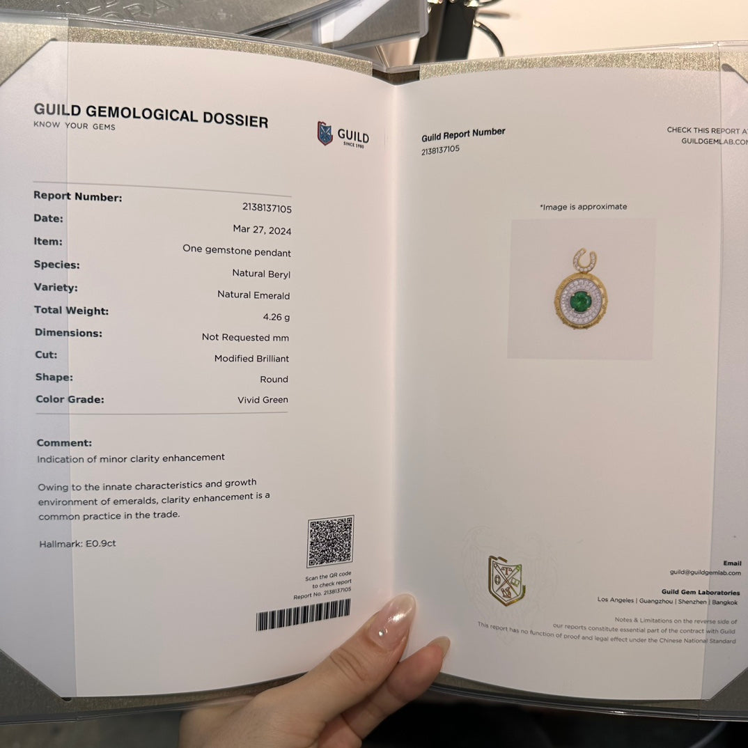 Colgante de esmeralda Panjshir: una pieza de joyería de lujo