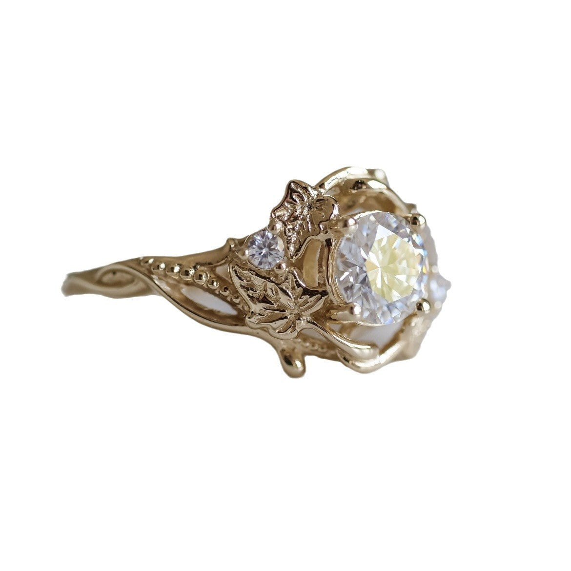 Lady's Simple Brushed Elegance Ring