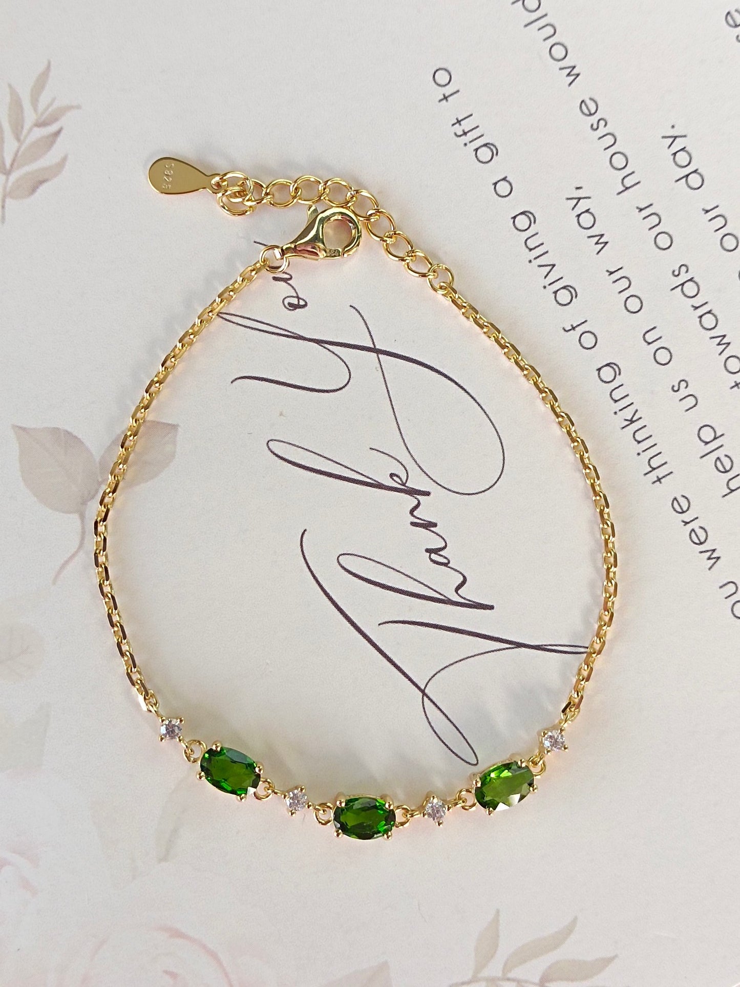 Natural Diopside Jewelry - Vitality Bracelet