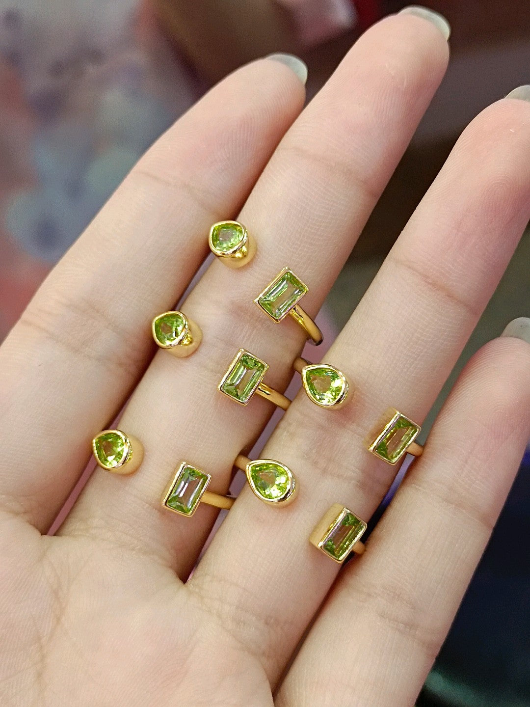 Peridot Double Stone Ring - sommerens livlige smykker