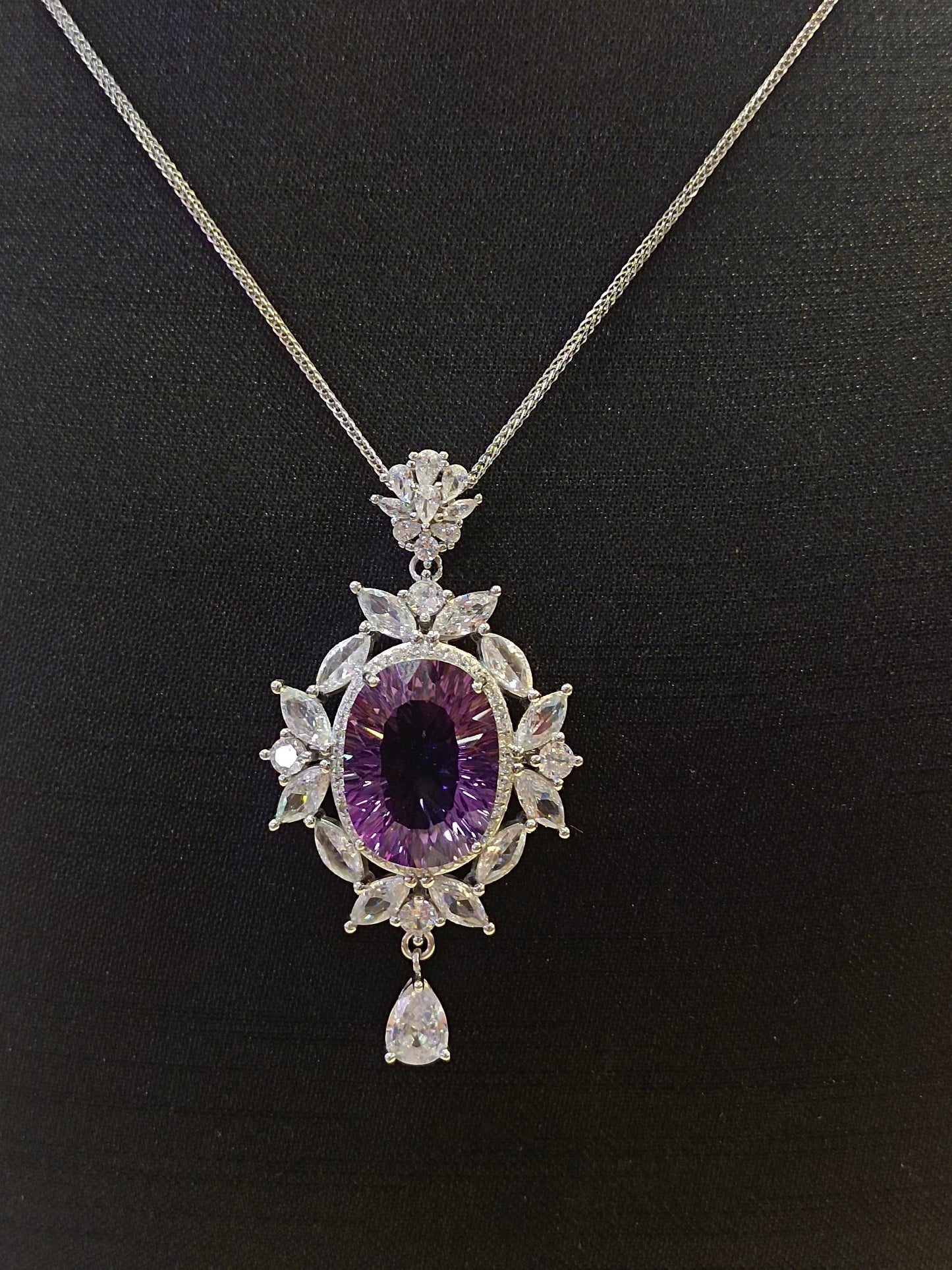 Luxe natuurlijke Amethist hanger sieraden