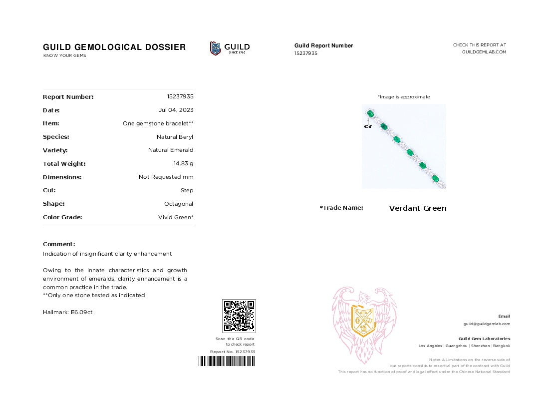贅沢な手首の富: マイクロオイル & 鮮やかな緑のエメラルド ブレスレット ジュエリー