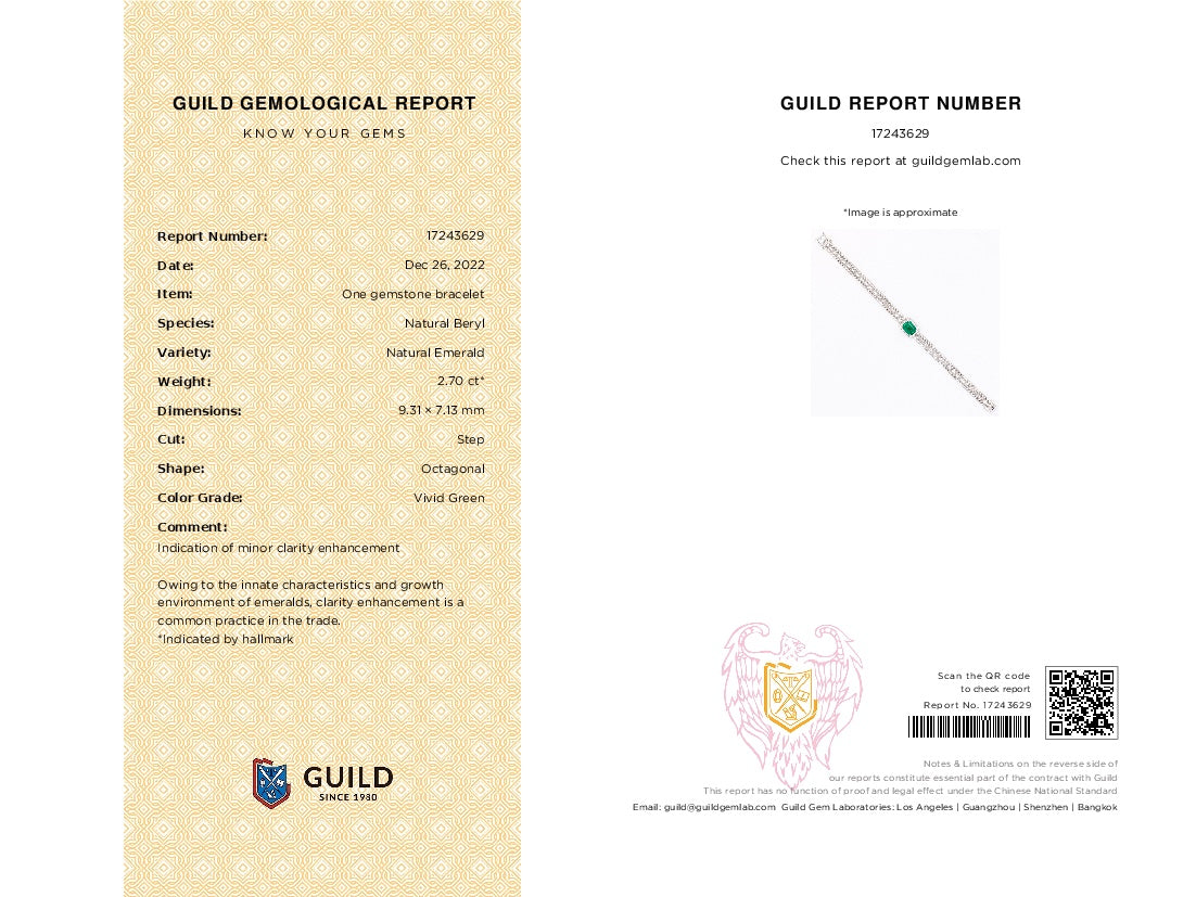 Bredt diamantsmaragdarmbånd: Luksuriøse blondelignende smykker