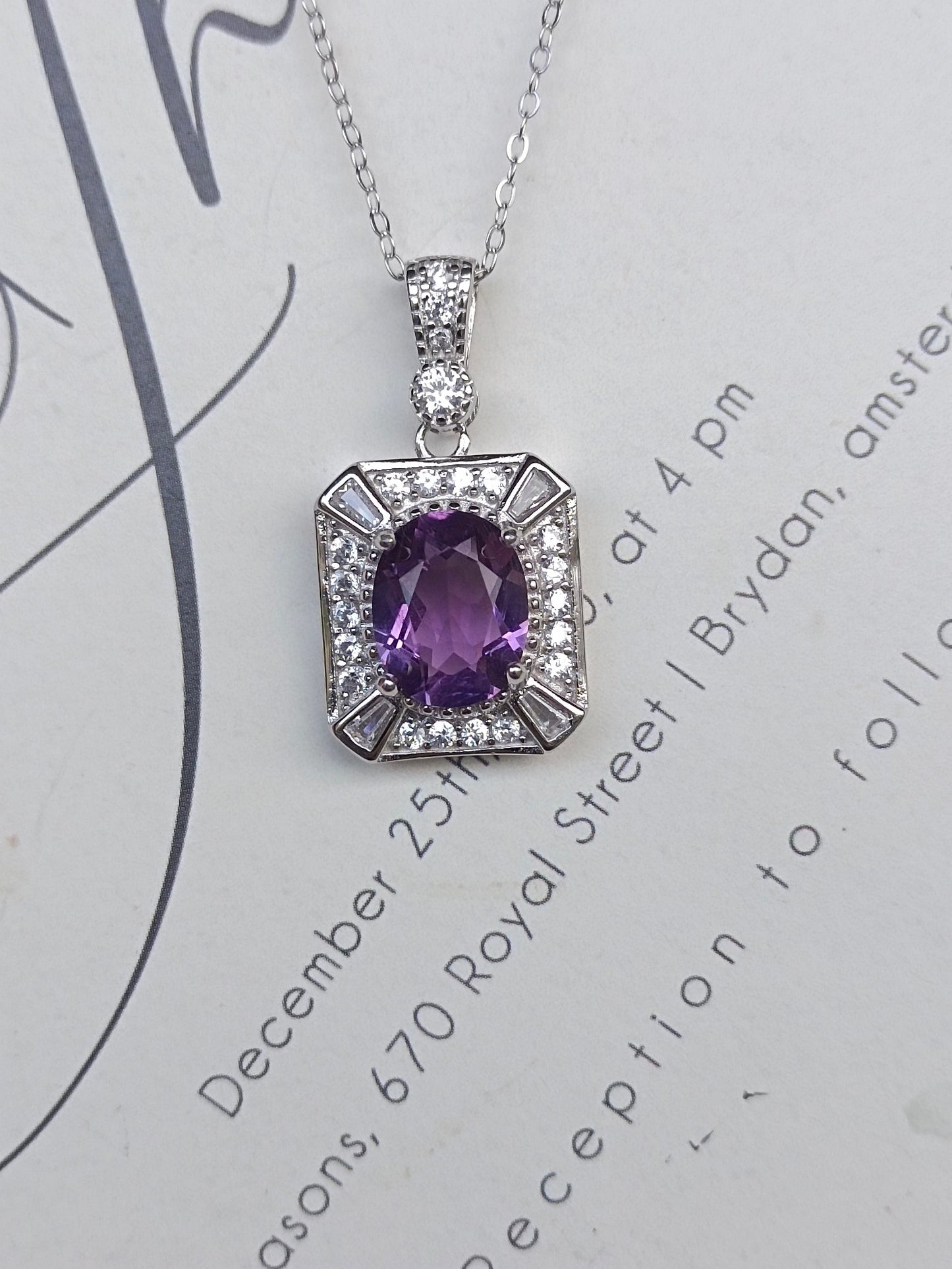 Prachtige natuurlijke Amethist hanger sieraden