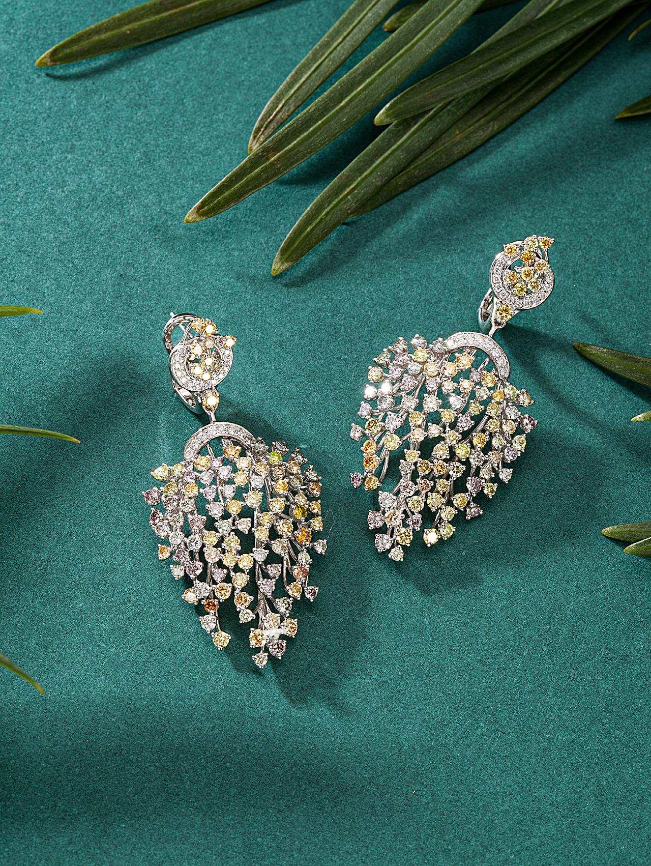 Colorful Diamond-Cut Tassel Earrings - Exquisite Jewelry Piece - Jeweler.Jewelry