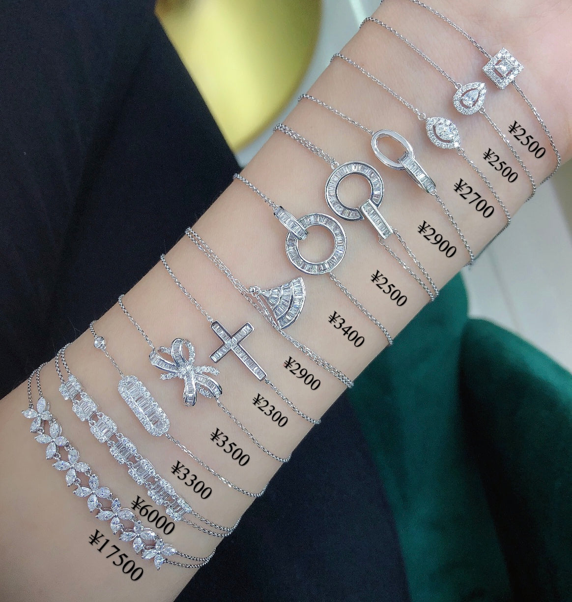 Delicate Jewelry Collection: Charming Bracelets for Every Occasion - White Diamond Bracelet