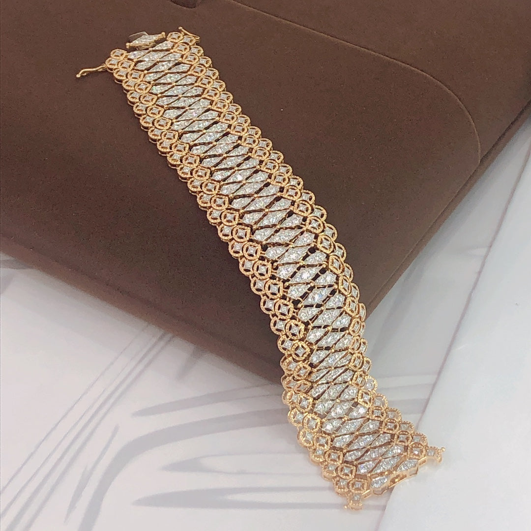 Luxurious Yellow Diamond Bracelet - Premium Jewelry Piece - Yellow Diamond Bracelet