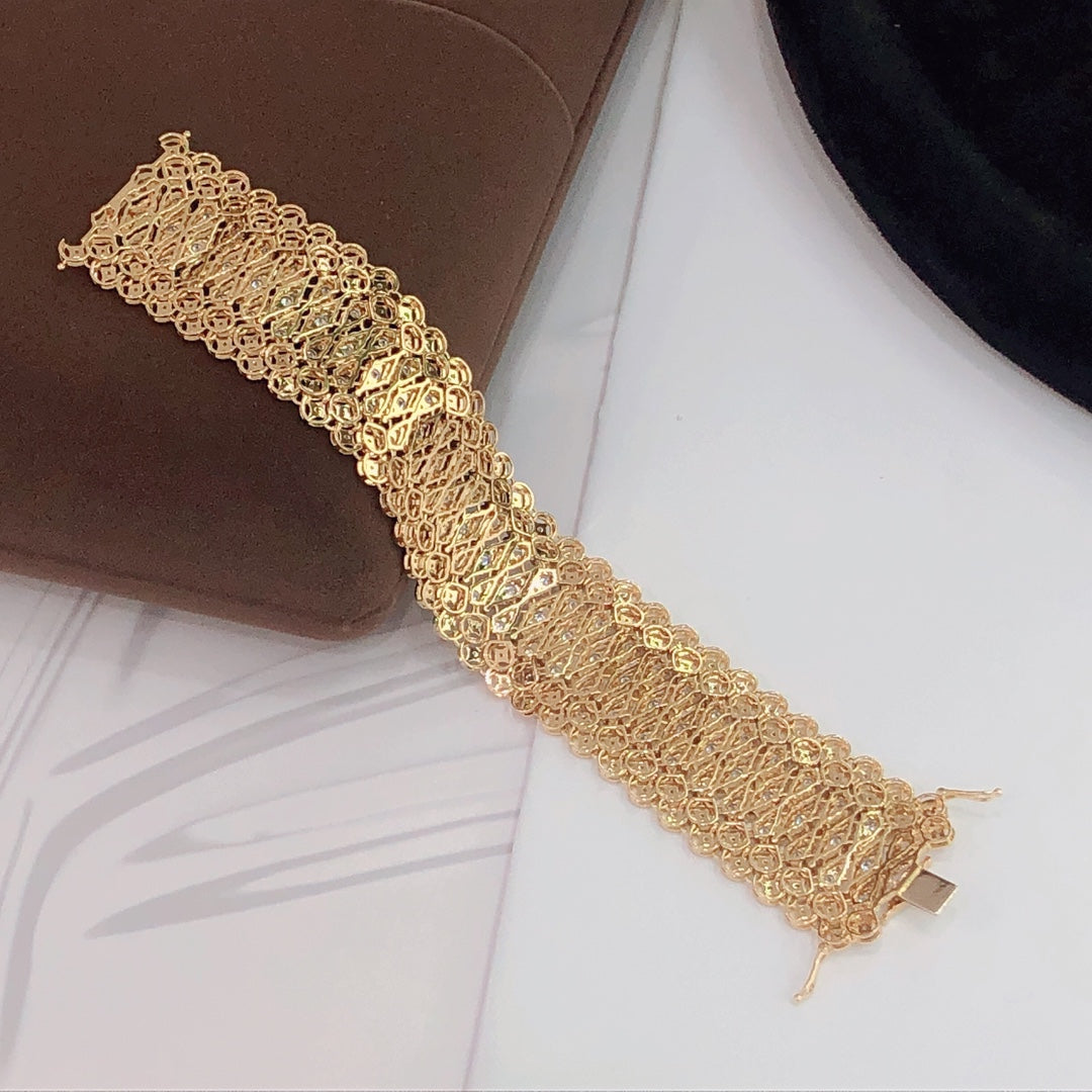 Luxurious Yellow Diamond Bracelet - Premium Jewelry Piece - Yellow Diamond Bracelet