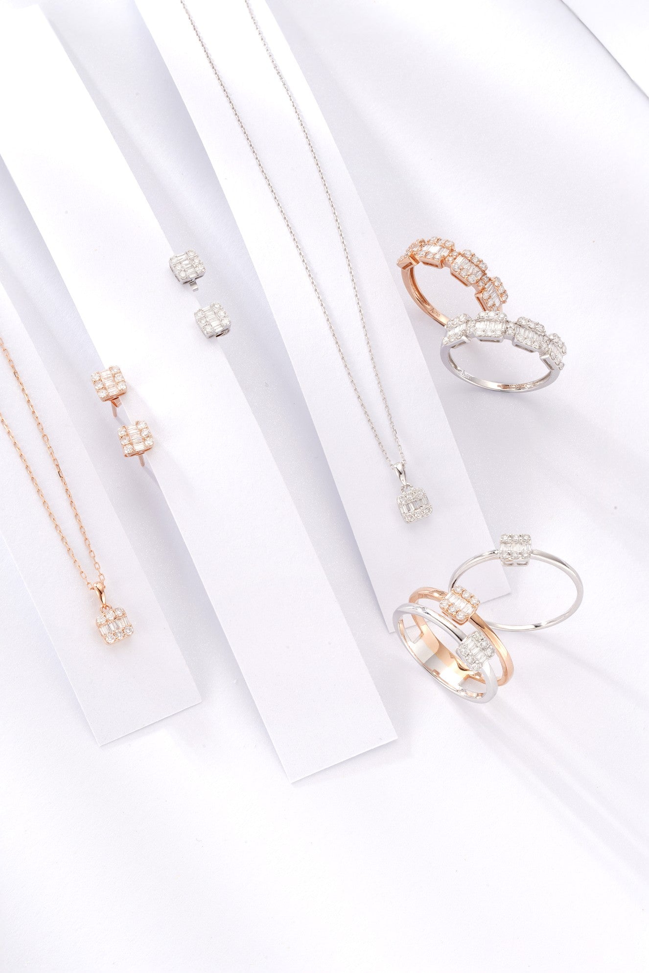 Sparkling Mini T Ring - Premium Jewelry Collection - White Diamond Ring