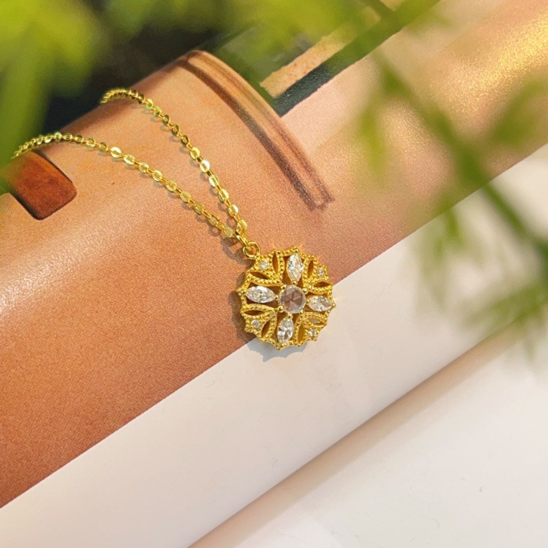 Starlight Classic Dewdrop Pendant - Exquisite Jewelry - White Diamond Pendant