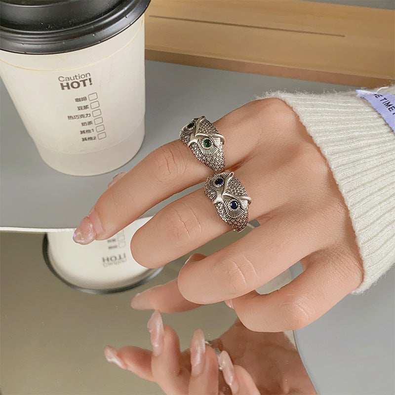 Retro Vintage Casual Owl Ring