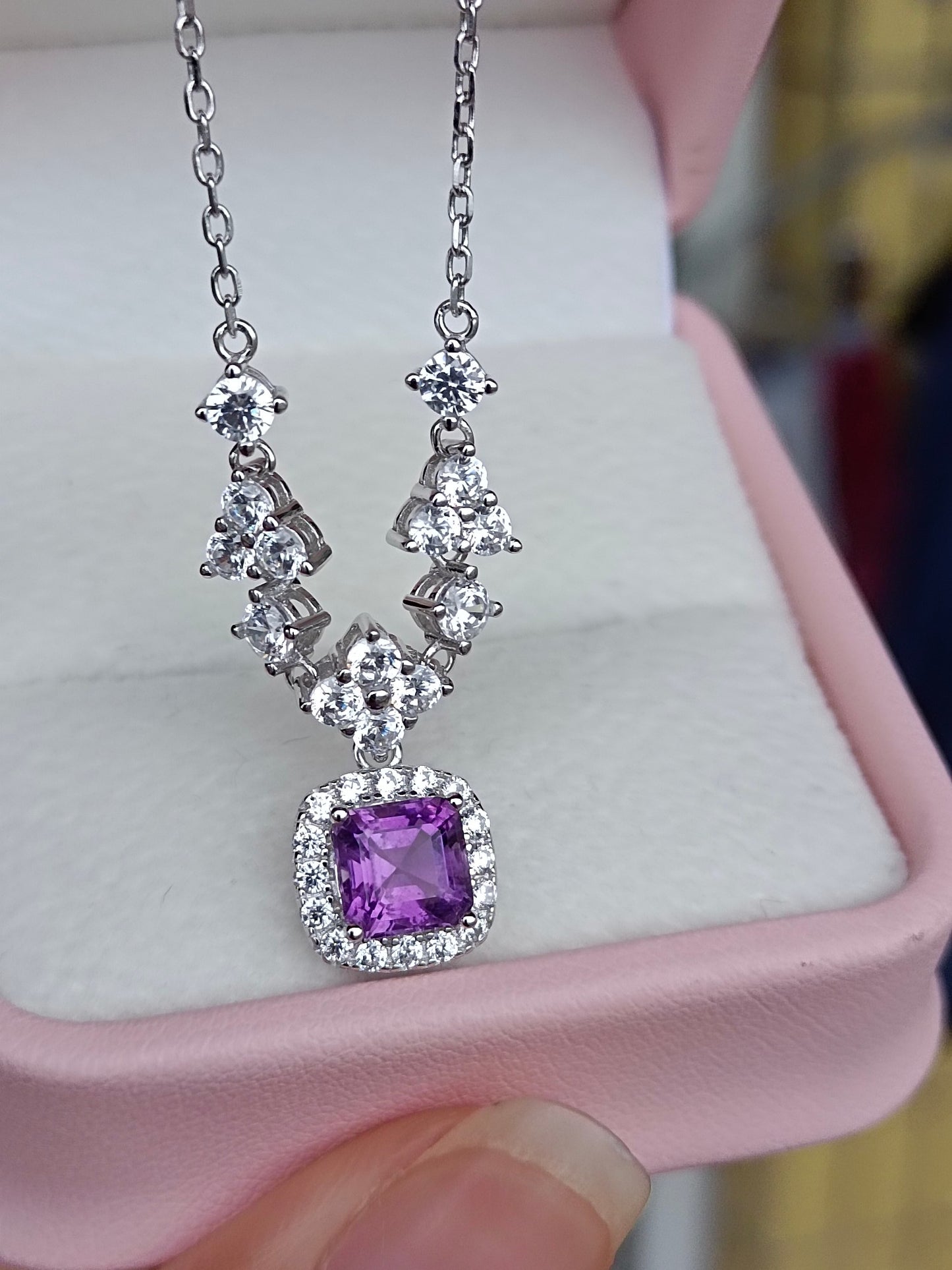 Exquisite Natural Amethyst Necklace - A Gem of Loyal Love, Wisdom, and Courage