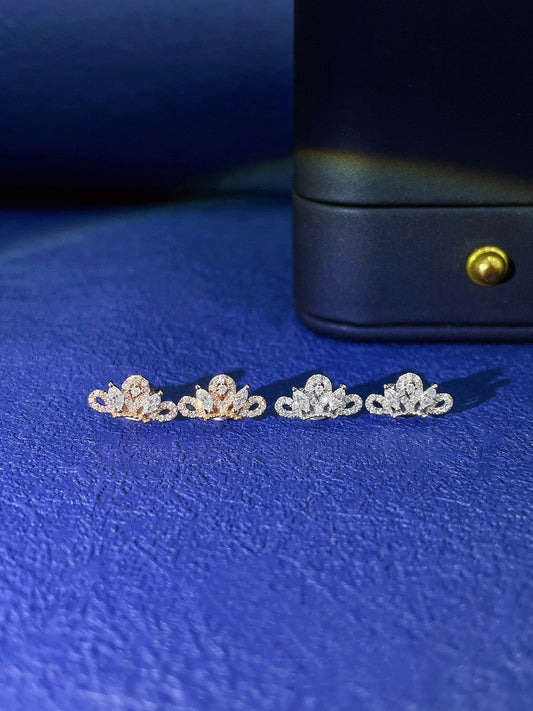 18K Diamond Earrings ED032 - Luxurious Jewelry Piece - Jeweler.Jewelry