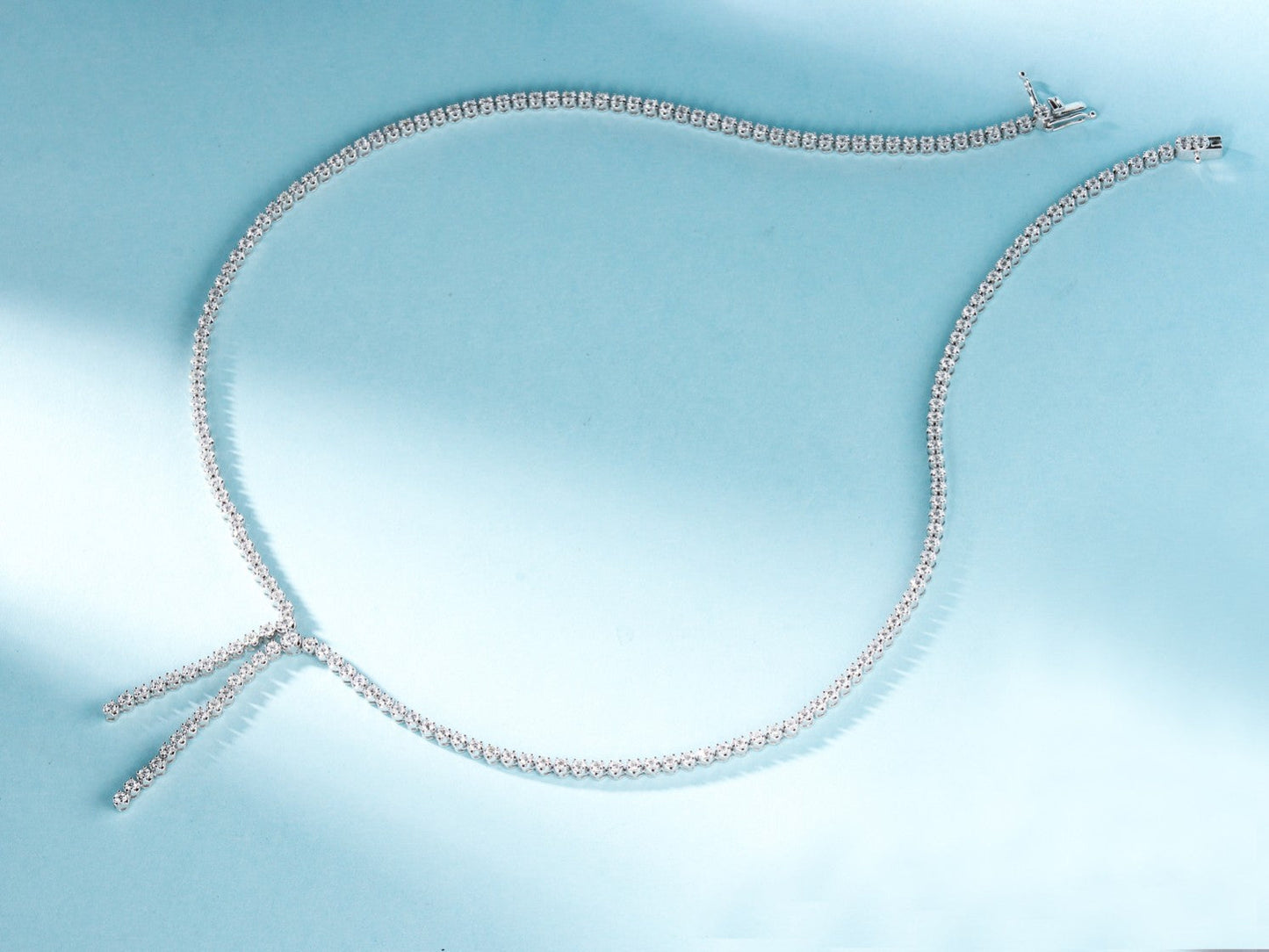 18K Diamond-Encrusted Full Diamond Necklace - Luxurious Jewelry Piece - White Diamond Chain