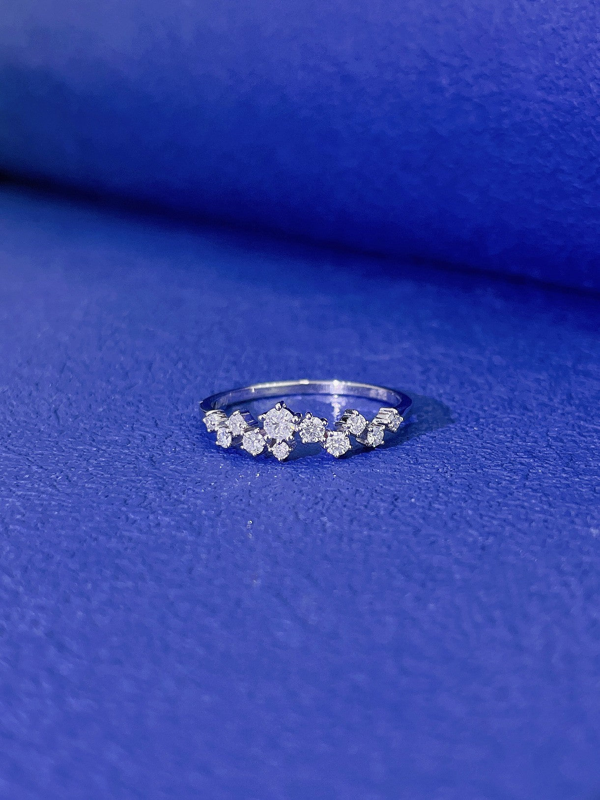 18K Diamond Starry Sky Ring - Premium Jewelry Choice - White Diamond Ring