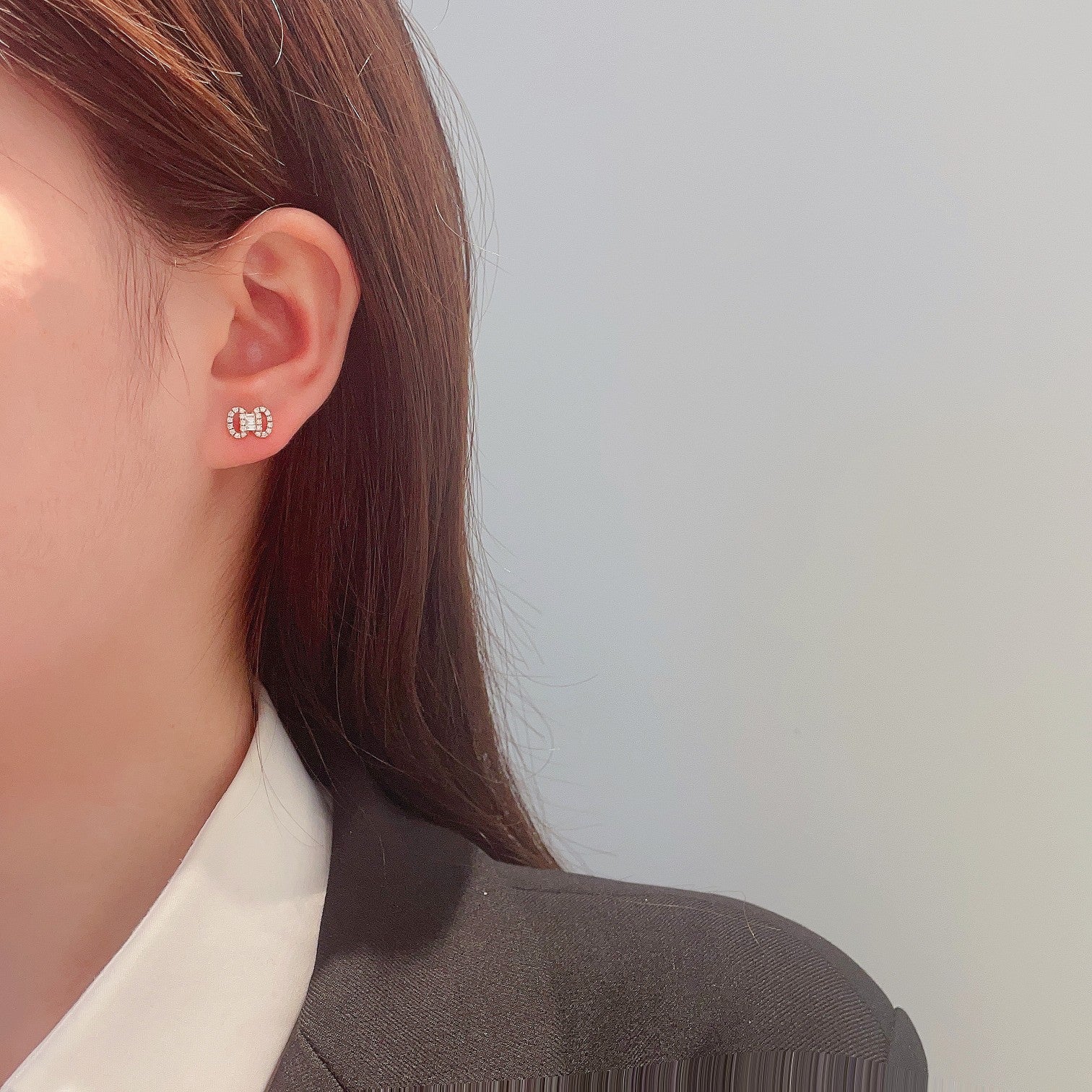 18K Diamond Stud Earrings - ED052 - Jeweler.Jewelry