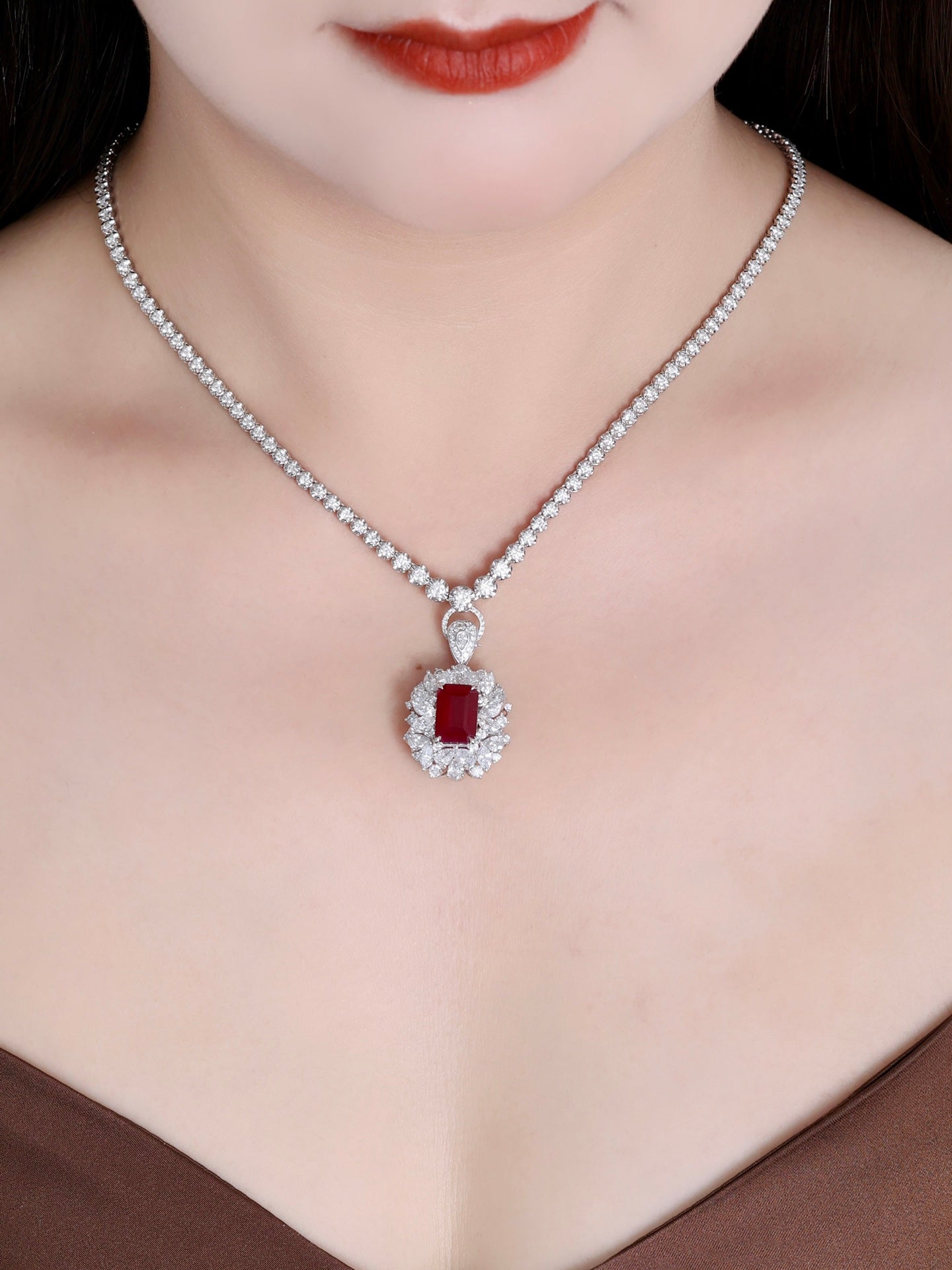 18K Luxurious Two-Way Wear Red Gemstone Jewelry with Unburned Ruby - Red Treasure Ring