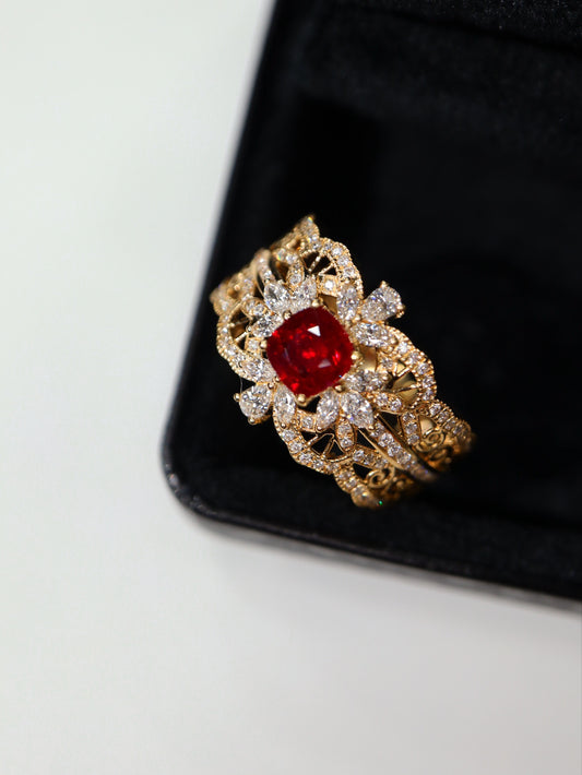 Cincin Bergaya Buccellati Pita Lebar - Perhiasan Klasik Berusia Seabad