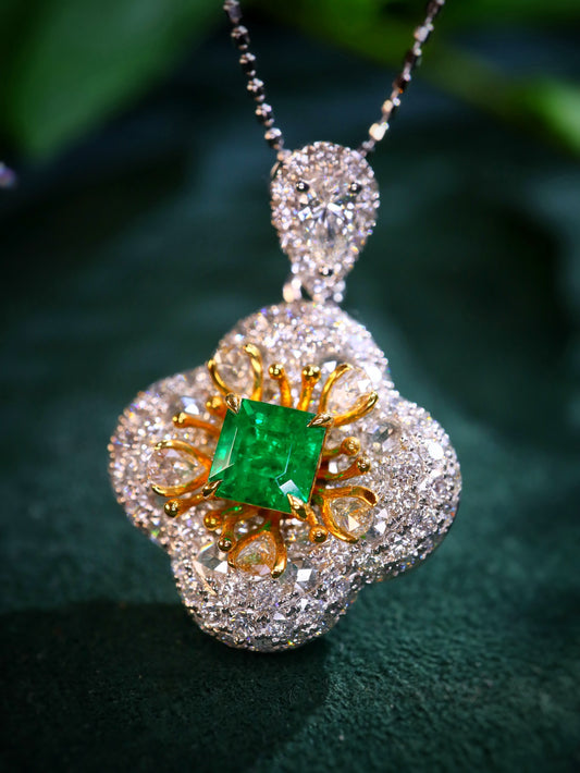 Colgante Esmeralda Panjshir - VVG Warton Green Jewelry Marvel