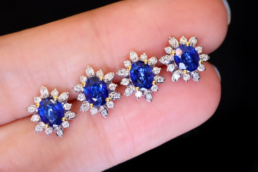 Exquisite Royal Blue Sapphire Earrings - A Jewelry Must-Have