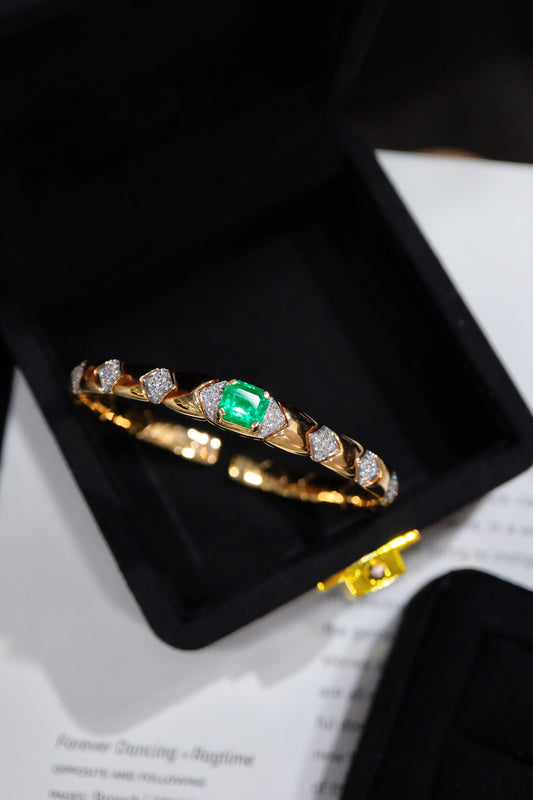 Panjshir Emerald Fashion Bracelet - High-End Jewelry Piece