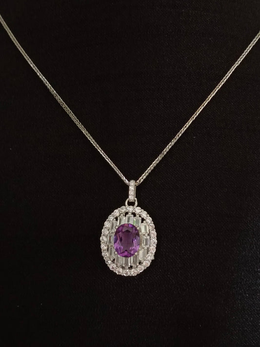 Ciondolo di ametista naturale - Incantevoli gioielli viola