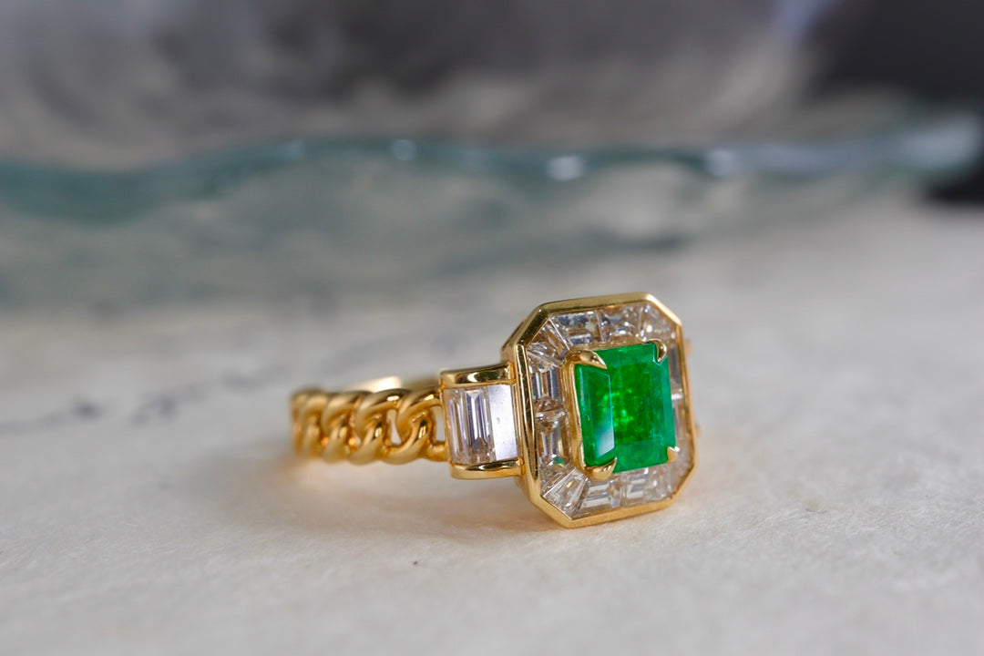 Must-Have-Schmuck: Smaragd-Kubaner-Gliederring
