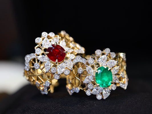 Cincin Gaya Buccellati Pita Lebar - Perhiasan Keanggunan Abadi